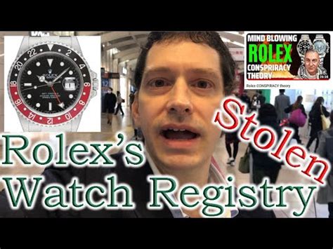 rolex registry|is my rolex stolen.